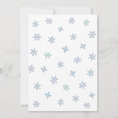 クリスマスエレガントパーティーかわいいペンギンクリスマス 招待状 (裏面)