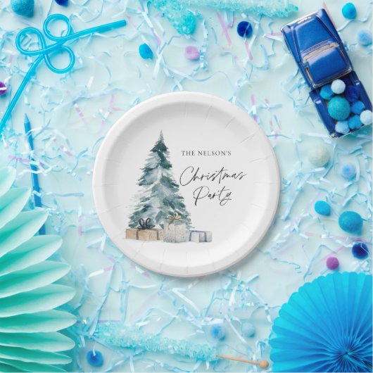クリスマスエレガントパーティー ペーパープレート (パーティー)