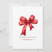 クリスマスエレガントパーティー 招待状 (裏面)