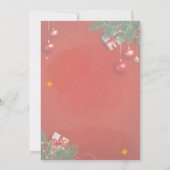 クリスマスエレガントパーティー 招待状 (裏面)