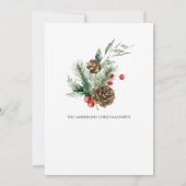 クリスマスエレガントパーティー 招待状 (裏面)