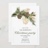 クリスマスエレガントパーティー 招待状 (正面/裏面)