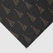 クリスマスエレガントブラック&金ゴールドツリー 薄葉紙 (詳細)