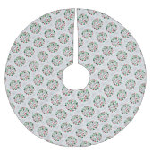 クリスマスエレガントプレゼント ブラッシュドポリエステルツリースカート (正面)