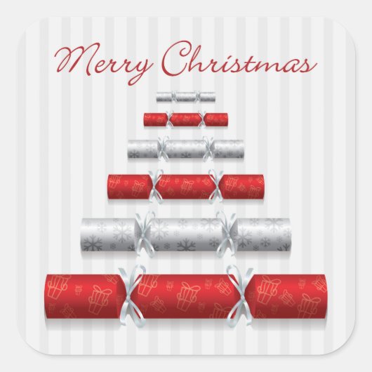 クリスマスエレガントボンボン スクエアシール (正面)