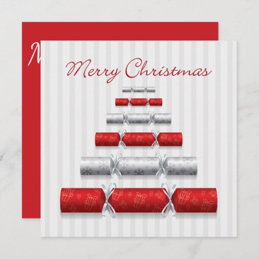 クリスマスエレガントボンボン 招待状 (正面/裏面)