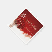 クリスマスエレガントボール スタンダードカクテルナプキン (角)