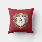 クリスマスエレガントモノグラム文字 クッション (裏面)