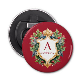 クリスマスエレガントモノグラム文字 栓抜き