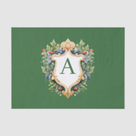 クリスマスエレガントモノグラム文字 薄葉紙