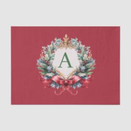 クリスマスエレガントモノグラム文字 薄葉紙