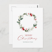 クリスマスエレガントリースカード ポストカード (正面/裏面)