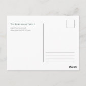 クリスマスエレガントリースカード ポストカード (裏面)