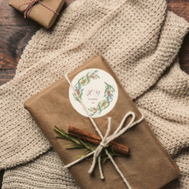 クリスマスエレガントリースジョイ ラウンドシール