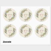 クリスマスエレガントリースジョイ ラウンドシール (シート)