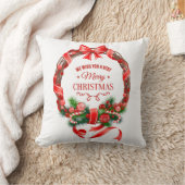 クリスマスエレガントリース枕 クッション (ブランケット)