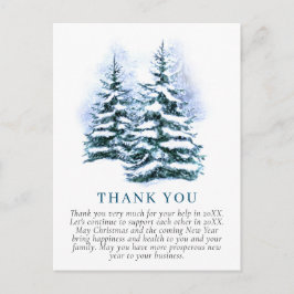 クリスマスエレガント企業のありがとう ポストカード