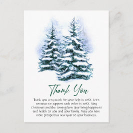 クリスマスエレガント企業のありがとう ポストカード