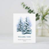 クリスマスエレガント企業のありがとう ポストカード (スタンド正面)