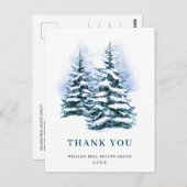 クリスマスエレガント企業のありがとう ポストカード (正面/裏面)
