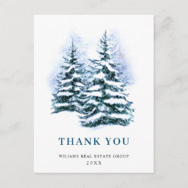 クリスマスエレガント企業のありがとう ポストカード