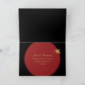 クリスマスエレガント休暇ハトの平和 シーズンカード (内部)