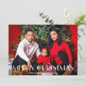 クリスマスエレガント休暇台本ファミリーOne写真 シーズンカード (スタンド正面)