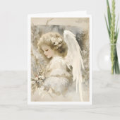 クリスマスエレガント冬季天使 シーズンカード (正面)