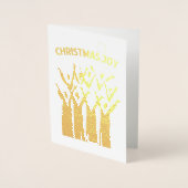 クリスマスエレガント喜び 箔カード (正面)