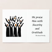 クリスマスエレガント喜び 箔カード (内部)