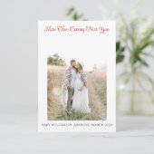 クリスマスエレガント妊娠写真のお知らせ サンキューカード (スタンド正面)