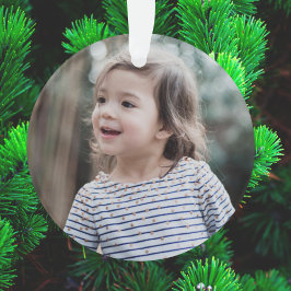 クリスマスエレガント応援 | Taupe Clayフォトシック オーナメント