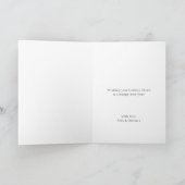 クリスマスエレガント応援 | Taupe Clayフォトシック シーズンカード (内部)