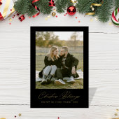 クリスマスエレガント恵み新作カップル写真 シーズンカード