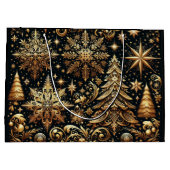 クリスマスエレガント抱き枕 ラージペーパーバッグ (裏面)