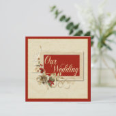 クリスマスエレガント結婚式招待状 招待状 (スタンド正面)