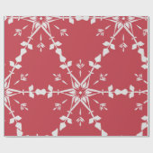 クリスマスエレガント赤 ラッピングペーパー (フラット)