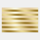 クリスマスエレガント金ゴールドパターン ラッピングペーパーシート (正面3)