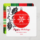 クリスマスエレガント飾り シーズンカード (正面/裏面)