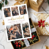 クリスマスエレガント6スペインの写真数々のコラージュ シーズンカード