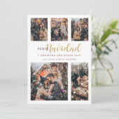 クリスマスエレガント6スペインの写真数々のコラージュ シーズンカード (スタンド正面)