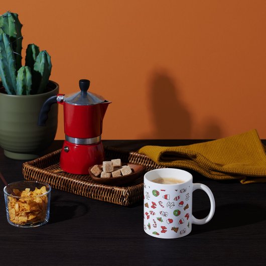 クリスマスエレガント コーヒーマグカップ