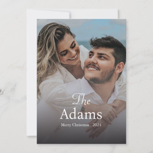 クリスマスエレガント | モダントレンディーおもしろい対 シーズンカード (正面)