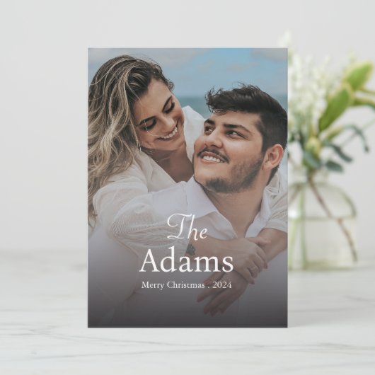 クリスマスエレガント | モダントレンディーおもしろい対 シーズンカード (スタンド正面)