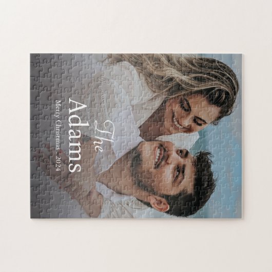 クリスマスエレガント | モダントレンディーおもしろい対 ジグソーパズル (横)