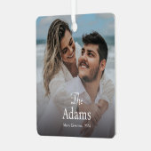 クリスマスエレガント | モダントレンディーおもしろい対 メタルオーナメント (正面左)