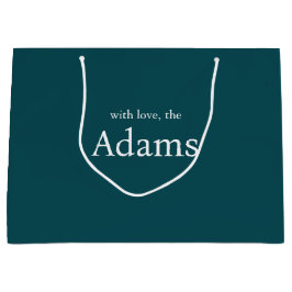 クリスマスエレガント | モダントレンディーおもしろい対 ラージペーパーバッグ