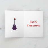 クリスマスエレキギターピンク カード (内部)