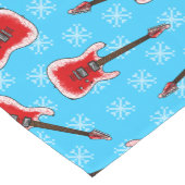 クリスマスエレクトリックギターギタリストパターン ショートテーブルランナー (コーナー)