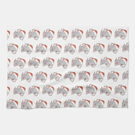クリスマスエレファントキッチンタオル キッチンタオル